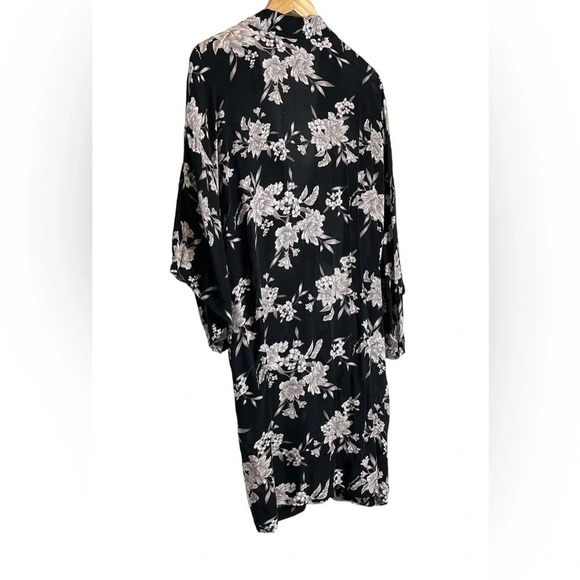 Spiritual Gangster | Floral Robe Tie Open Maya Kimono Rayon Sleep - Picture 7 of 10